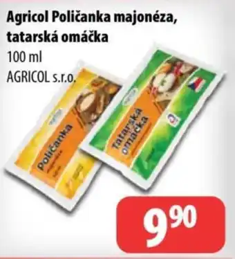 Partner Maloobchodní síť Agricol Poličanka majonéza, tatarská omáčka nabídka