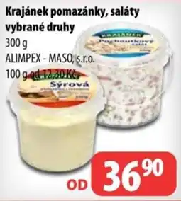 Partner Maloobchodní síť Krajánek pomazánky, saláty nabídka