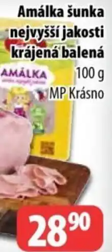 Partner Maloobchodní síť Amálka šunka nejvyšší jakosti krájená balená nabídka