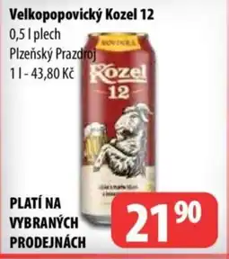 Partner Maloobchodní síť Velkopopovický Kozel 12 nabídka