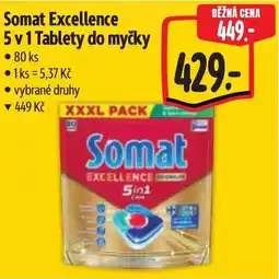 Albert Somat Excellence 5 v 1 Tablety do myčky nabídka