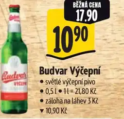 Albert Budvar Výčepní nabídka