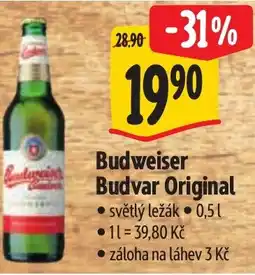 Albert Budweiser Budvar Original nabídka