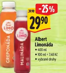 Albert Albert Limonáda nabídka
