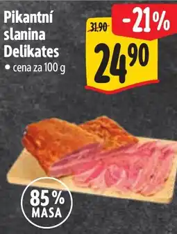 Albert Pikantní slanina Delikates nabídka