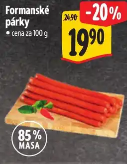 Albert Formanské párky nabídka