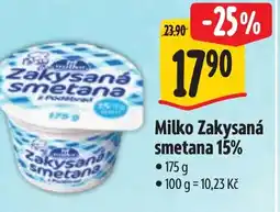 Albert Milko Zakysaná smetana 15% nabídka