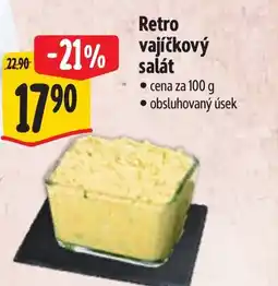 Albert Retro vajíčkový salát nabídka
