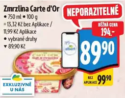 Albert Zmrzlina Carte d'Or nabídka
