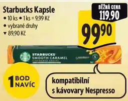 Albert Starbucks Kapsle nabídka