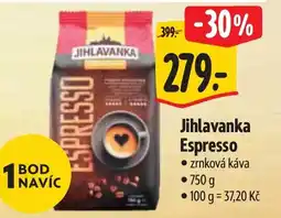 Albert Jihlavanka Espresso nabídka