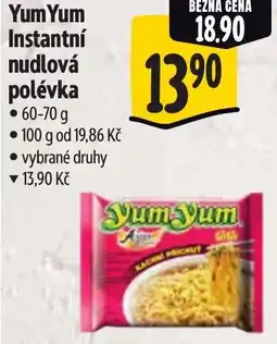 Albert Yum Yum Instantní nudlová polévka nabídka