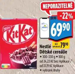 Albert Nestlé Dětské cereálie nabídka