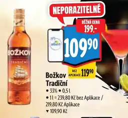 Albert Božkov Tradiční nabídka