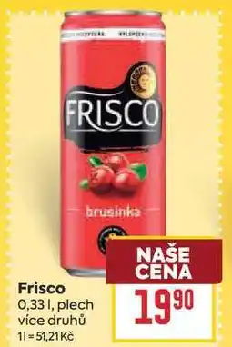 Billa Frisco 0,331, plech nabídka