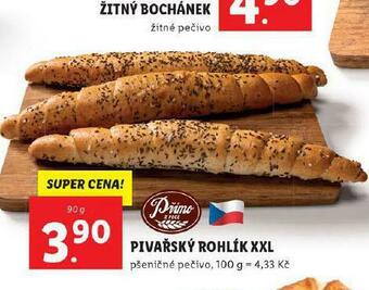 Pivařský rohlík xxl