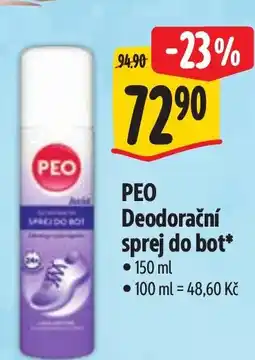 Albert PEO Deodorační sprej do bot nabídka