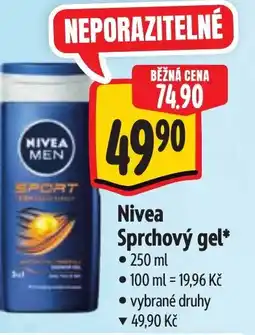 Albert Nivea Sprchový gel nabídka
