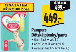 Albert Pampers Dětské plenky/pants nabídka