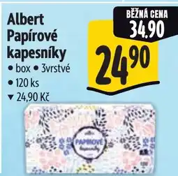 Albert Albert Papírové kapesníky nabídka