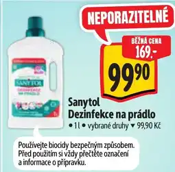 Albert Sanytol Dezinfekce na prádlo nabídka