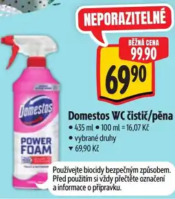Albert Domestos WC čistič/pěna nabídka
