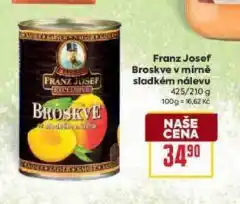 Billa Franz josef broskve nabídka