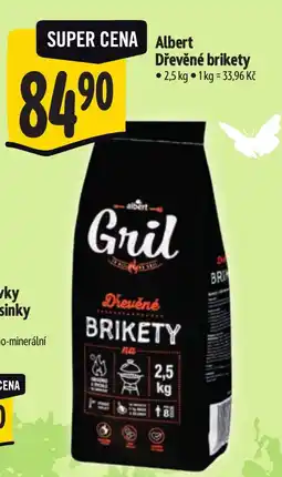 Albert Albert Dřevěné brikety nabídka