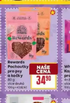Billa Rewards pochoutky pro kočky nabídka