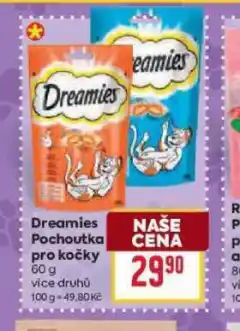 Billa Dreamies pochhoutky pro kočky nabídka