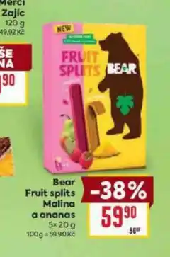 Billa Bear fruit split s malina a ananas nabídka