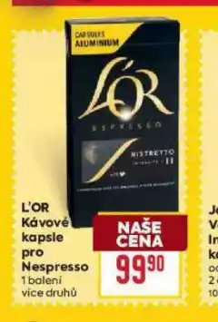 Billa L´pr kávové kapsle pro nespresso nabídka