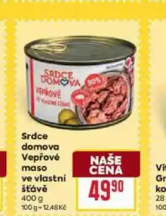 Billa Vepřové maso ve vlastní šťávě nabídka