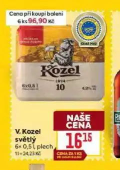 Billa Pivo velkopopovický kozel 10 nabídka