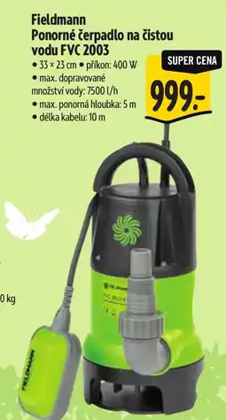 Albert Fieldmann Ponorné čerpadlo na čistou vodu FVC 2003 nabídka