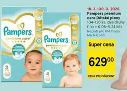 Tesco Pampers Premium Care dětské pleny nabídka
