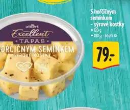 Albert S hořčičným semínkem - sýrové kostky nabídka