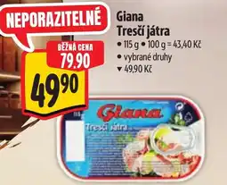 Albert Giana Tresčí játra nabídka