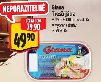 Albert Giana Tresčí játra nabídka