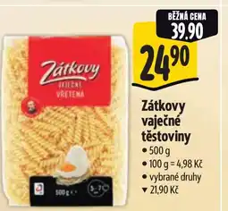 Albert Zátkovy vaječné těstoviny nabídka
