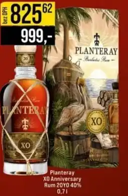 Jip Planteray XO Anniversary Rum 20YO 40% nabídka