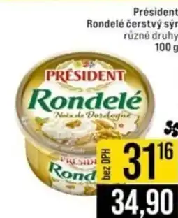 Jip Président Rondelé čerstvý sýr nabídka