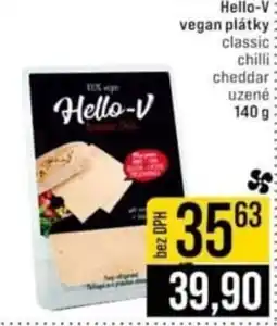 Jip Hello-V vegan plátky classic: chilli cheddar uzené nabídka