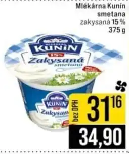 Jip Mlékárna Kunín smetana zakysaná 15% nabídka