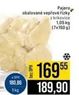 Jip Pajero obalované vepřové řízky z krkovice nabídka