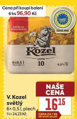 Billa V. Kozel světlý 6x 0,51, plech nabídka