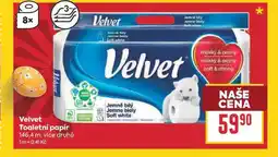 Billa Velvet Toaletní papír 146,4 m nabídka