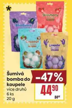 Billa Šumivá bomba do koupele více druhů 6 ks nabídka