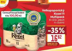 Billa Velkopopovický Kozel 11 Multipack 6× 0,51, plech nabídka