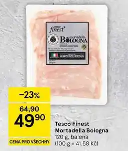 Tesco Tesco Finest Mortadella Bologna, 120 g, balená nabídka